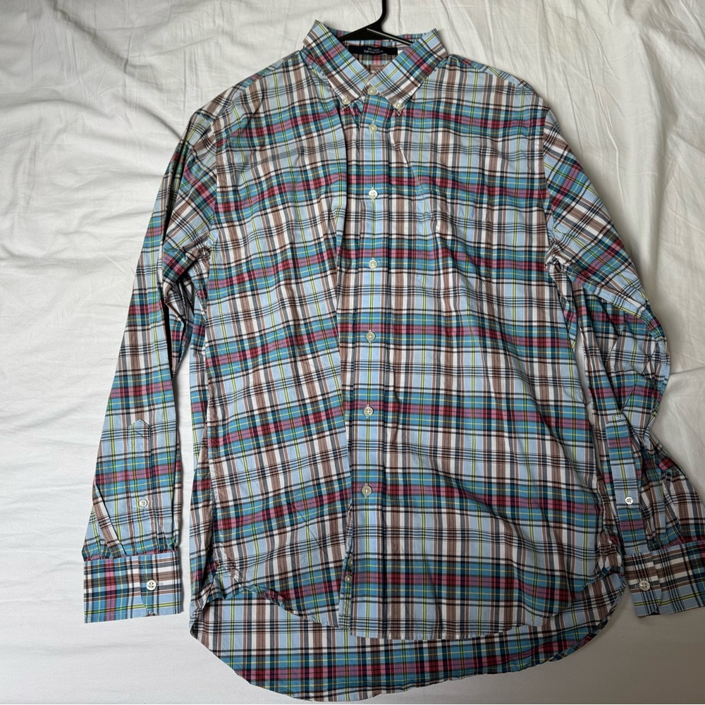 2 Button Down Shirts - Banana Republic, Khaki Surplus